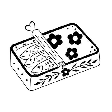 Tinned Fish Tattoo Pair