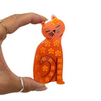 Floral Cat Hair Claw Clip
