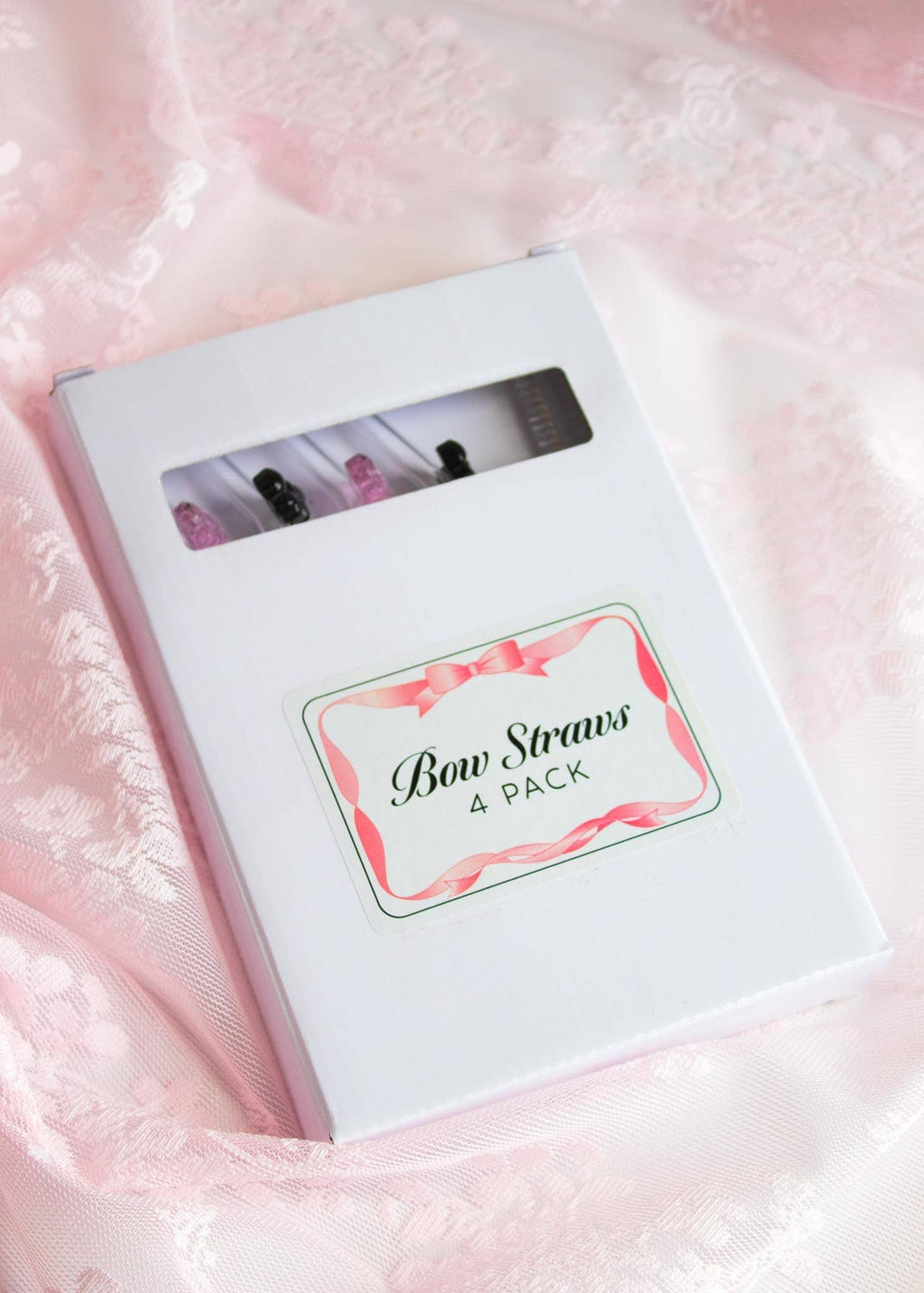 Bow Straws (4-pack)