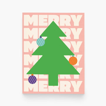 Merry Tree Greeting Card