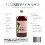 Blackberry & Sage Cocktail/Mocktail Mixer