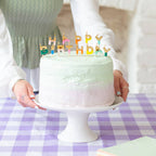 Rainbow Happy Birthday Candles | Cake Candle |