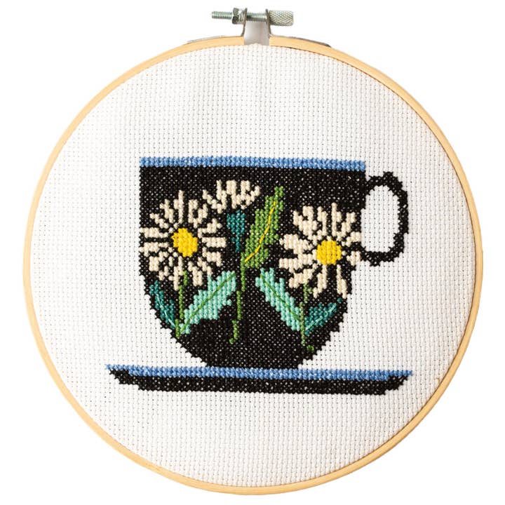 Teacup Brie Harrison Cross Stitch Kit