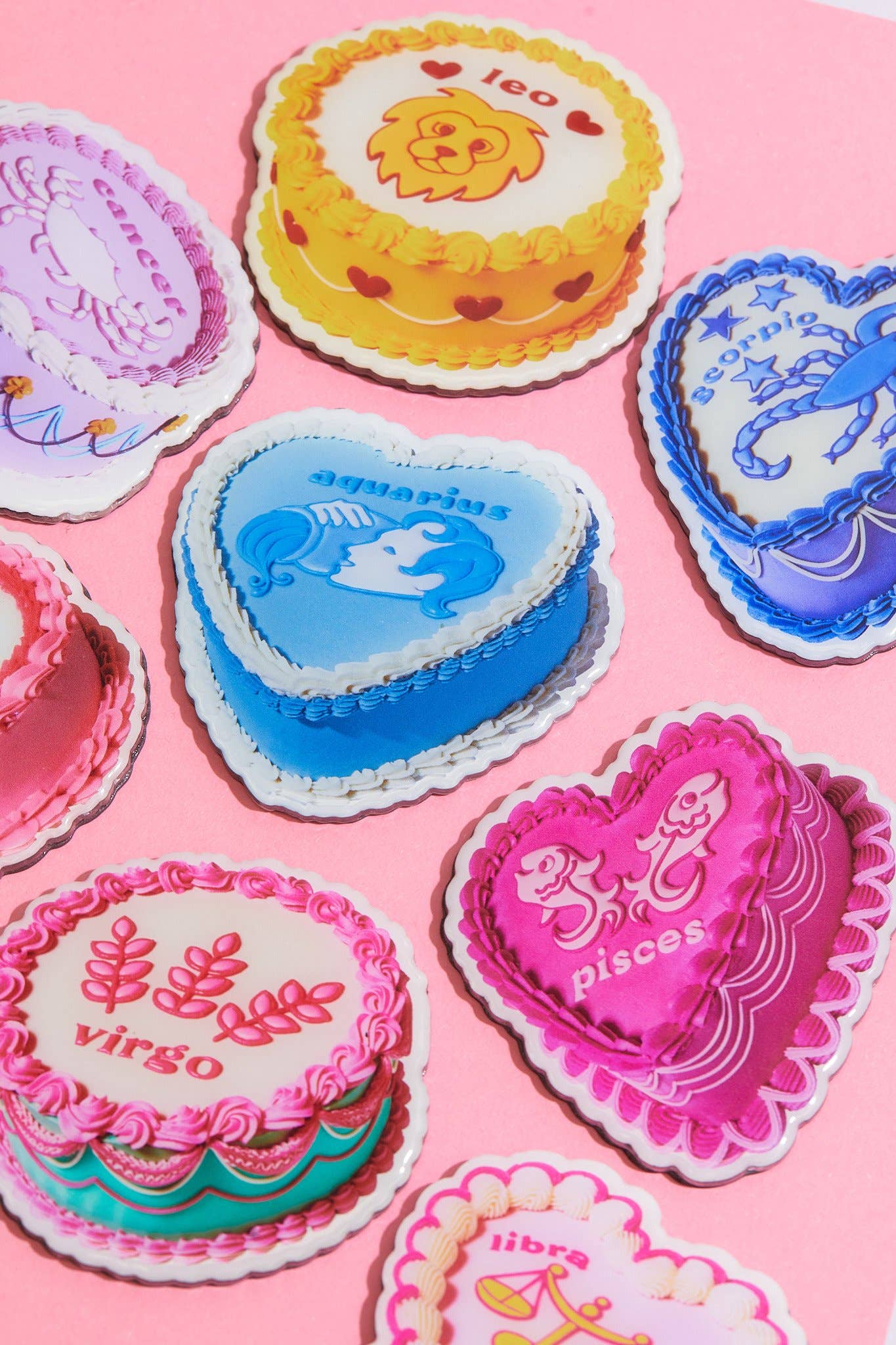 Virgo Cake Fridge Magnet