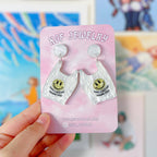 Thank You Bag Handmade Acrylic Earrings & Keychains