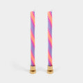 Rope Candles - Orange & Lav. (2 Pack) - 11" Vibrant Tapers