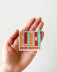Booktrovert Embroidered Iron-On Patch Book Lover