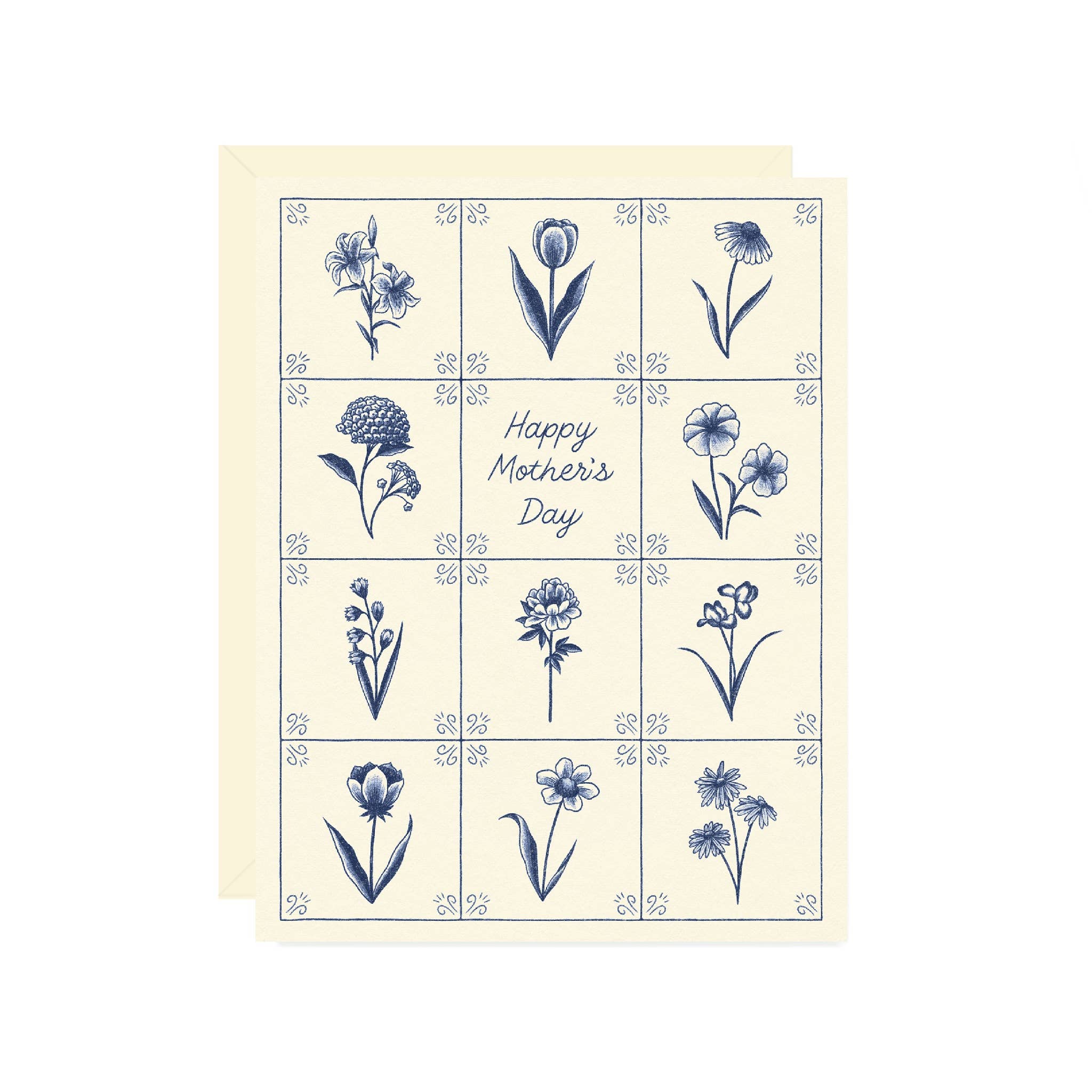 Delft Tile Mother’s Day Card
