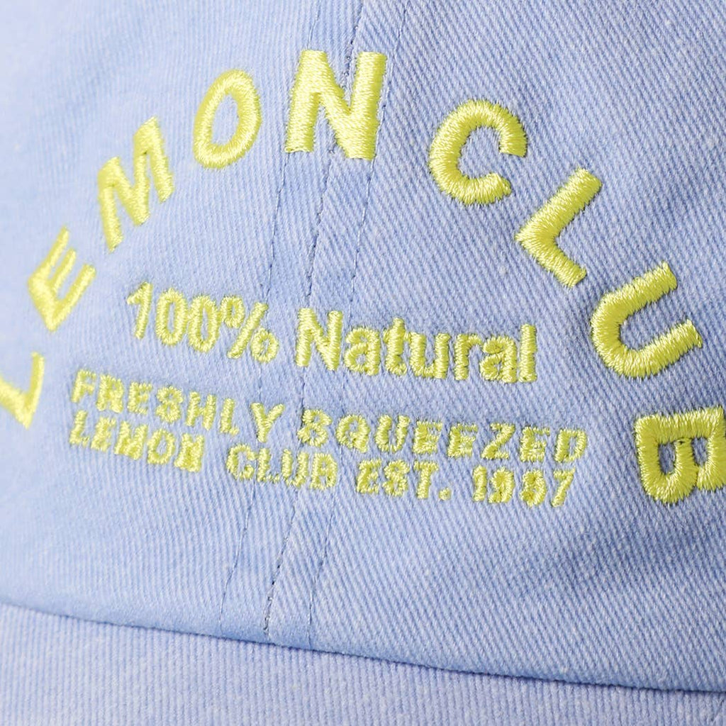 LEMON CLUB Embroidered Cotton Baseball Cap