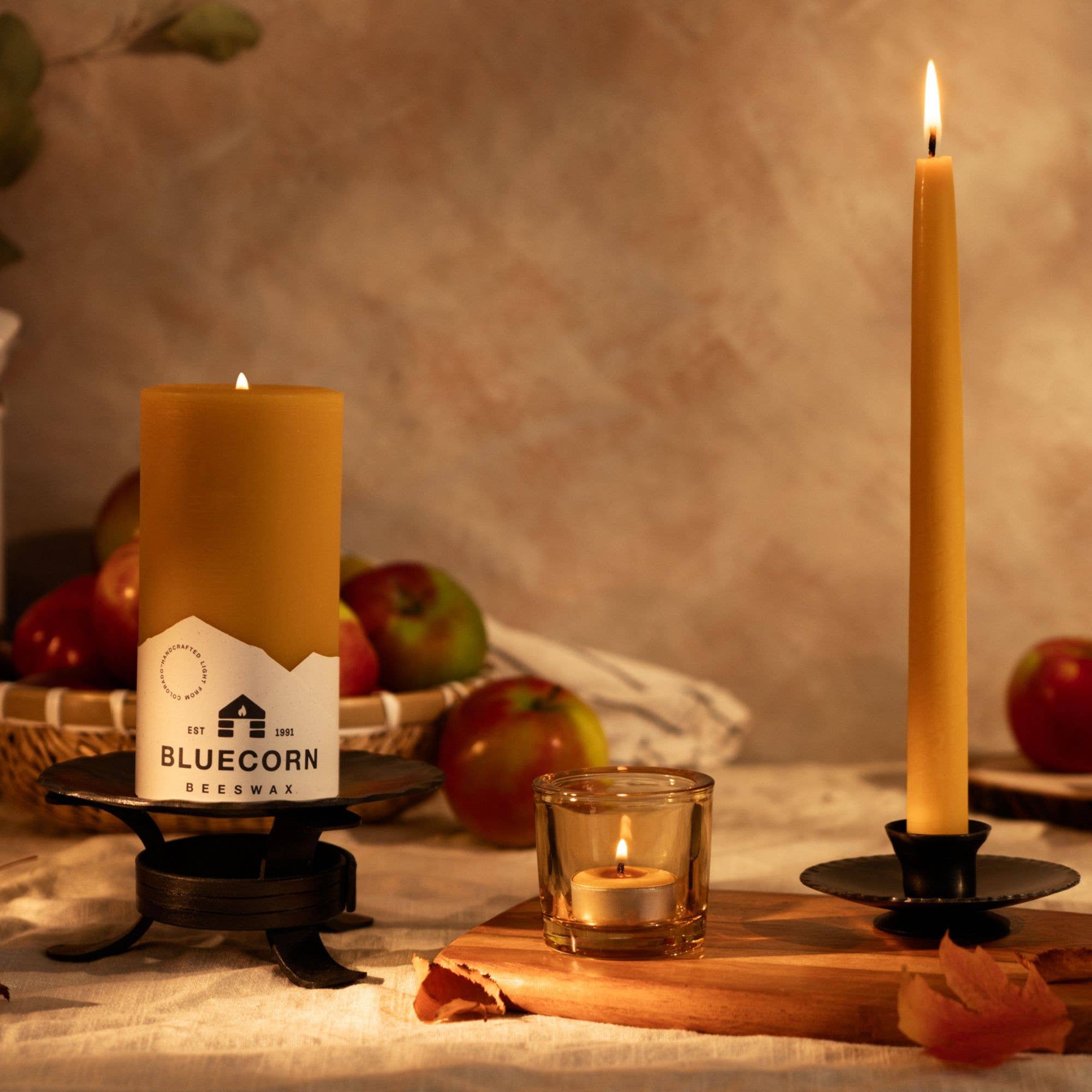 Beeswax Taper Candles – Eco-Friendly, Dripless & Handmade