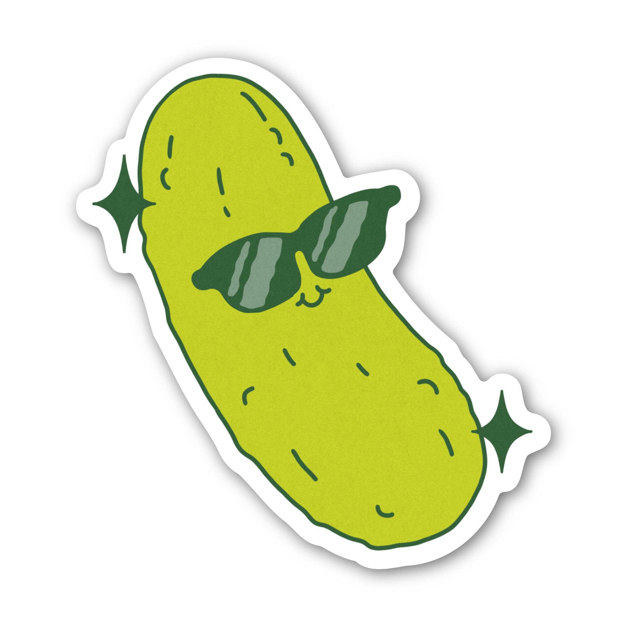 Cool Pickle With Sunglasses Sticker