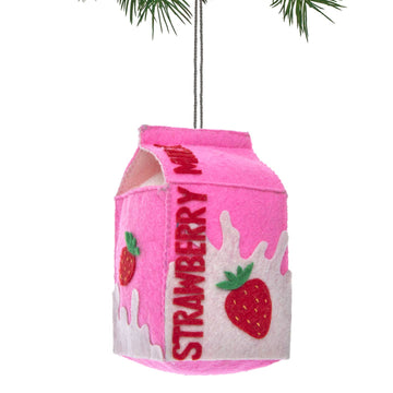 Strawberry Milk Ornament