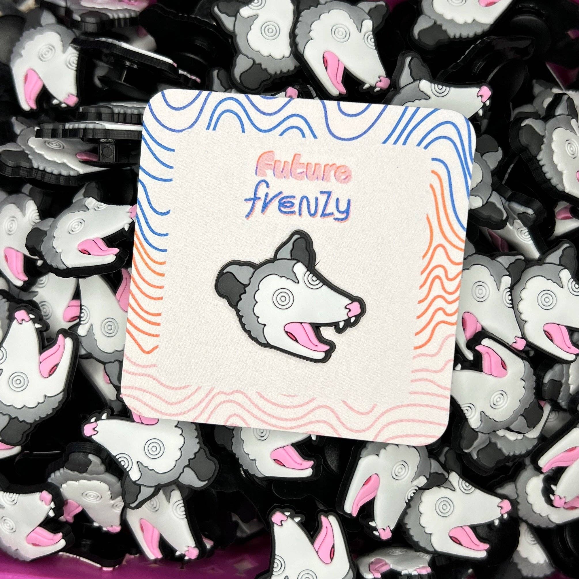 Opossum shoe charms (PVC)