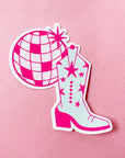 disco cowgirl sticker