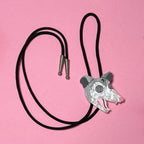 Unhinged opossum bolo tie (handmade)
