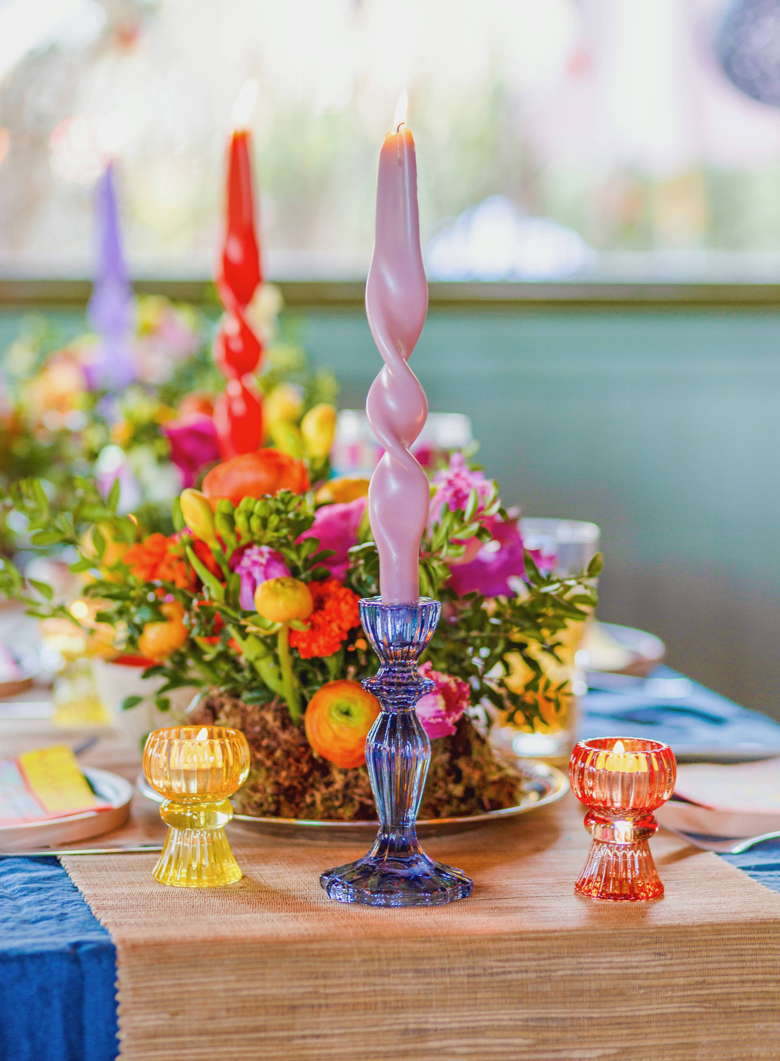 Cool Glass Candle Holders Set