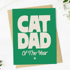 "Cat Dad of the year" Happy Father's Day Card
