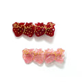 Strawberry Hair Clip Set – Pink and Red
