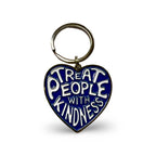 Treat People With Kindness Enamel Keychain – Harry Inspired