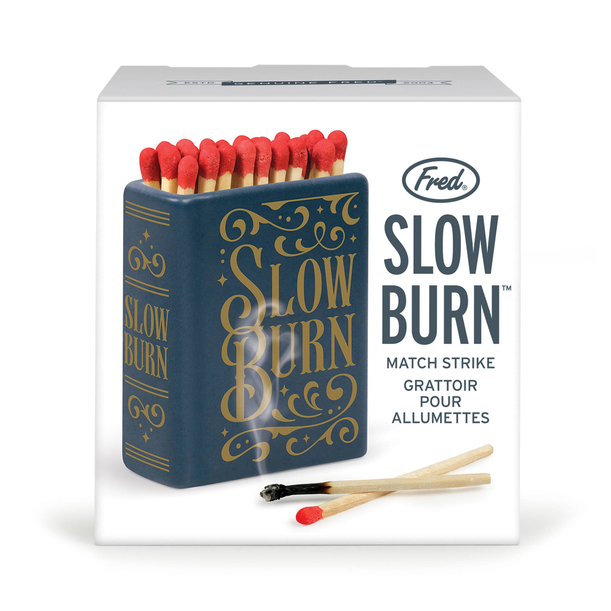 SLOW BURN Romance Book Match Striker and Holder