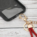 Bling Studded Strawberry Strap Keychain / Bag Charm / Phone Charm