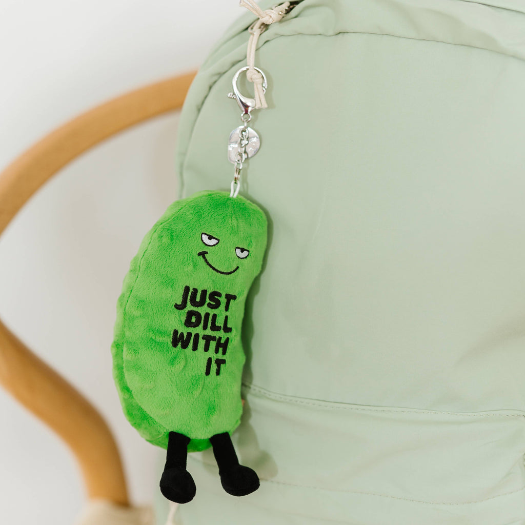 Dill Pickle Plush Bag Charm