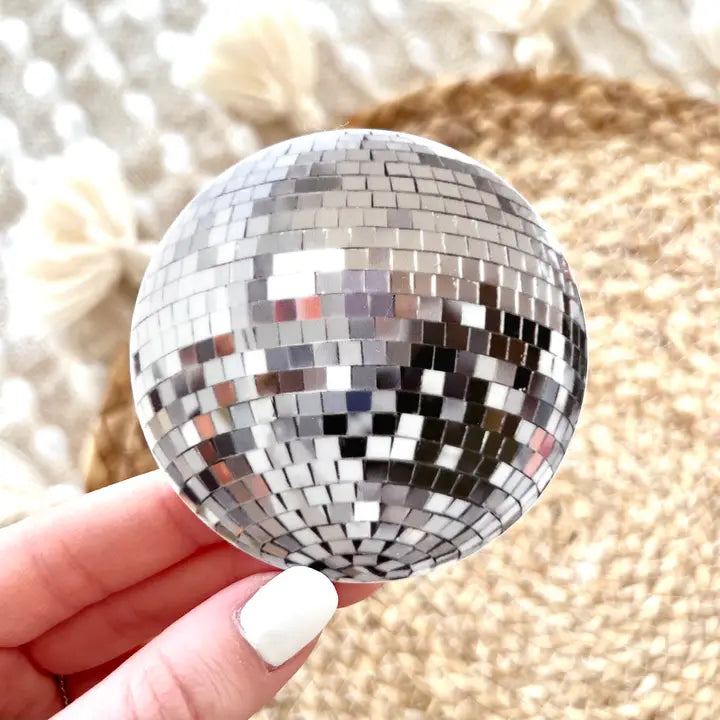 Disco Ball Sticker, 2.8 in x 2.8 in.