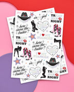 Bride Pride Temporary Tattoos | iridescent, bridal, bach