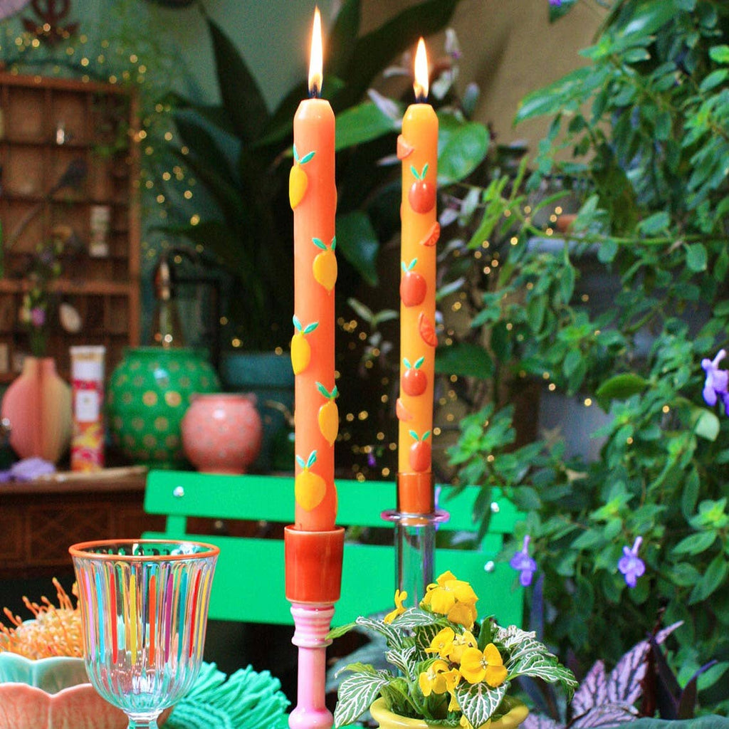 Citrus Taper Candles - 2 Pack