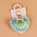 Puffy Heart Bag Charm-Cool Crush