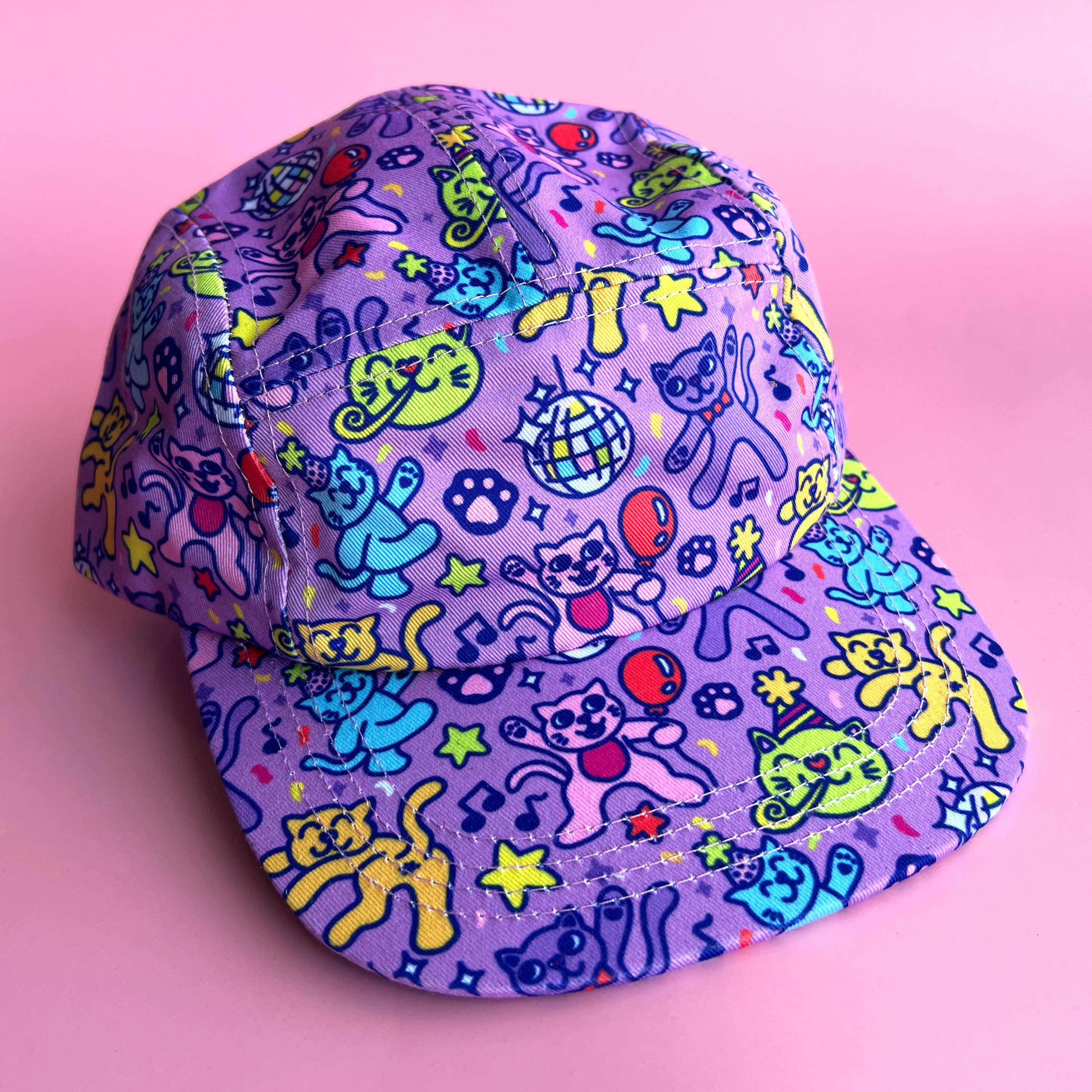 Hat - Disco Cats Pawty Pattern