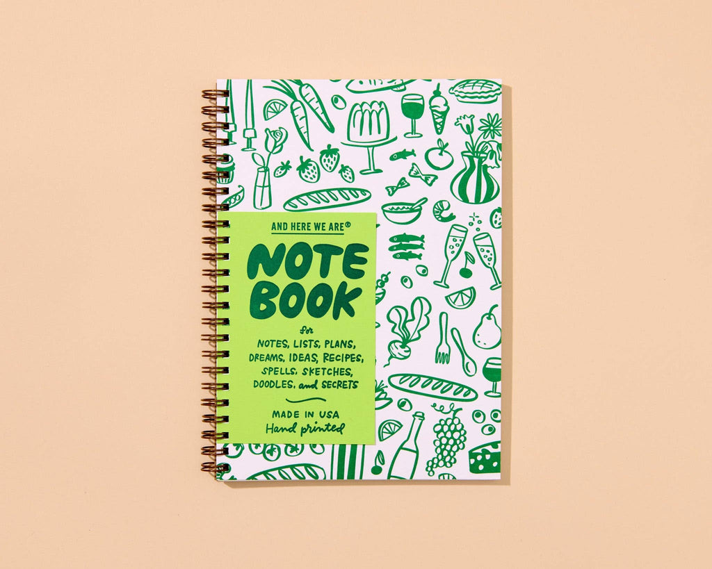 Icons Letterpress A5 Spiral Notebook