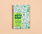 Icons Letterpress A5 Spiral Notebook