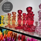 Red Glass Candle Holder | Summer Gifts |