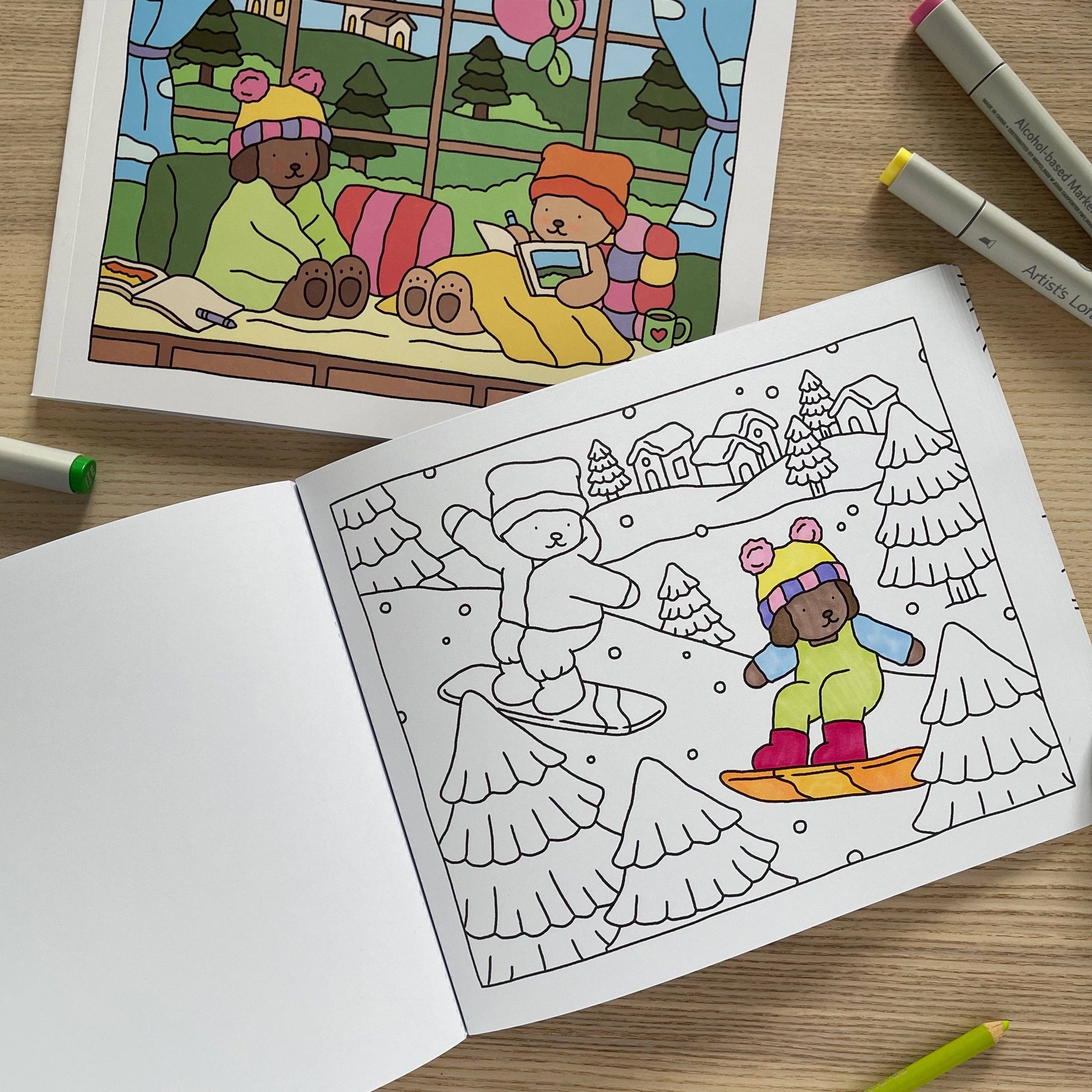Fall-Winter Coloring Book