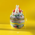 Bunny Egg Hand Painted Trinket Box