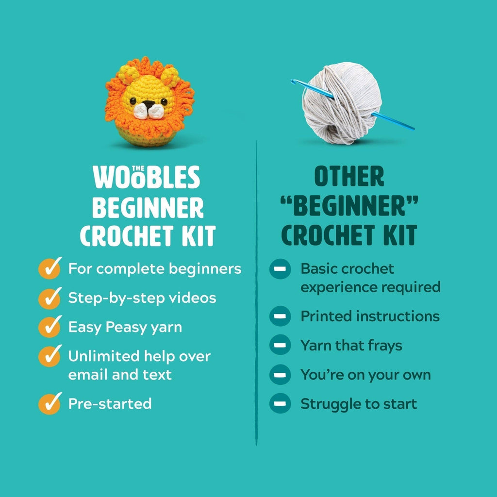 Fred the Rainbow Dinosaur Beginner Crochet Kit