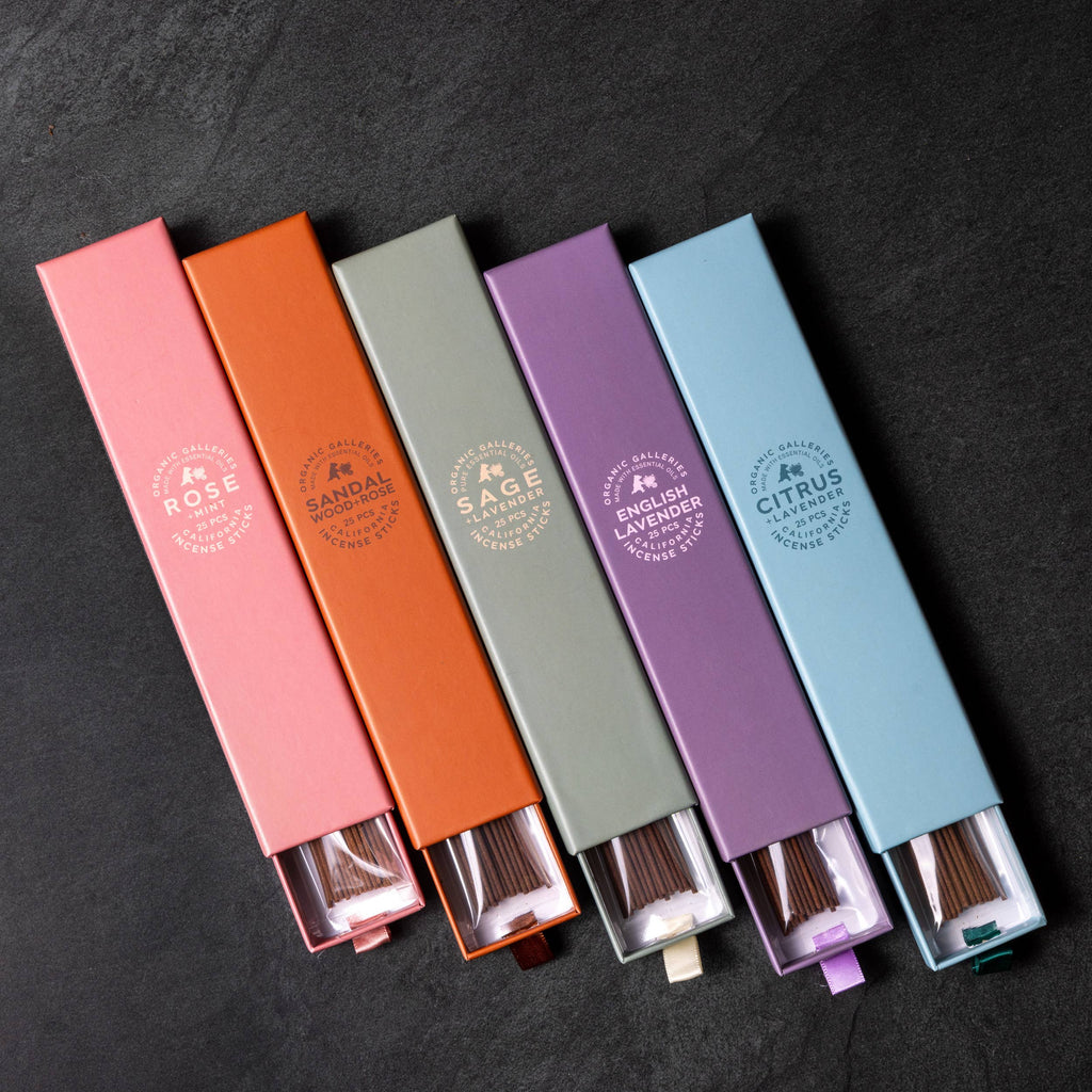 Citrus + Lavender Aromatherapy Incense Sticks – 25 Pcs Boxed