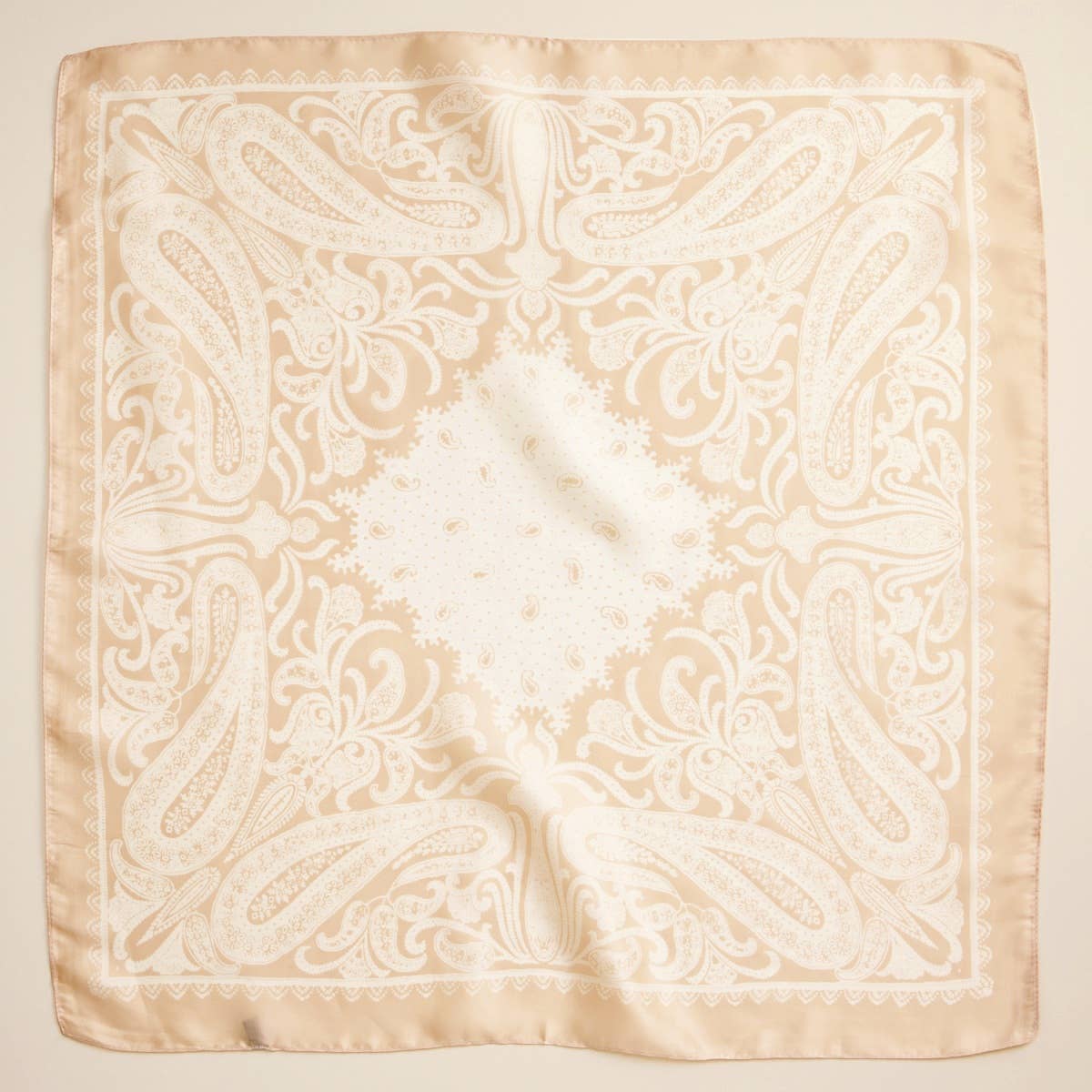 Silk Texture Paisley Bandana Scarf for Men & Women