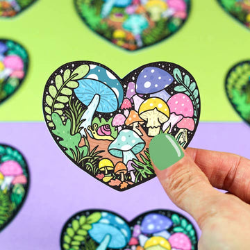 forest mushroom sticker