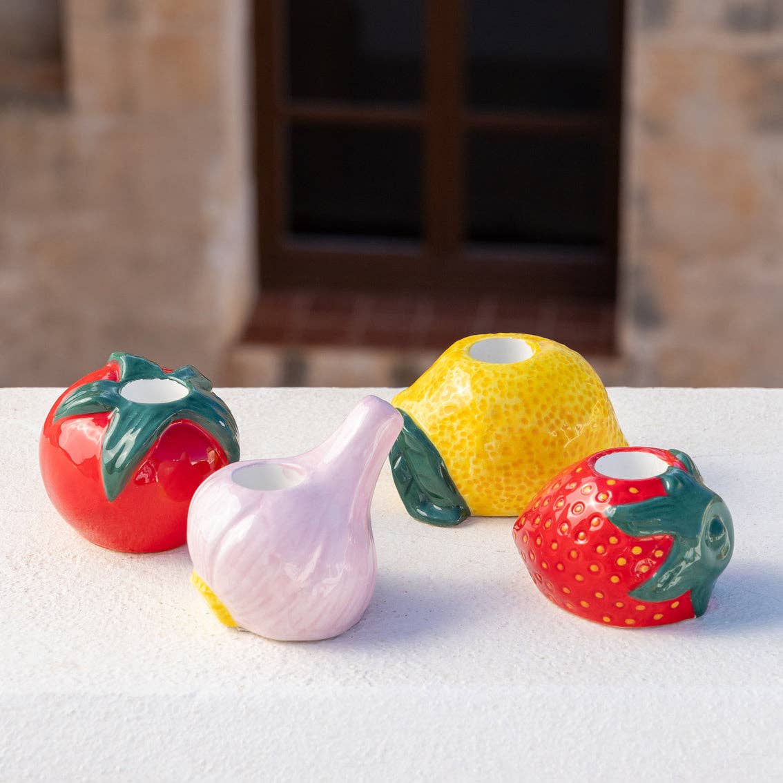 Garlic Ceramic Candle Holder - 6cm | Mothers Day Gifts |
