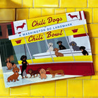 Washington DC Dachshund Chili Dogs at Chili Bowl Tea Towel 