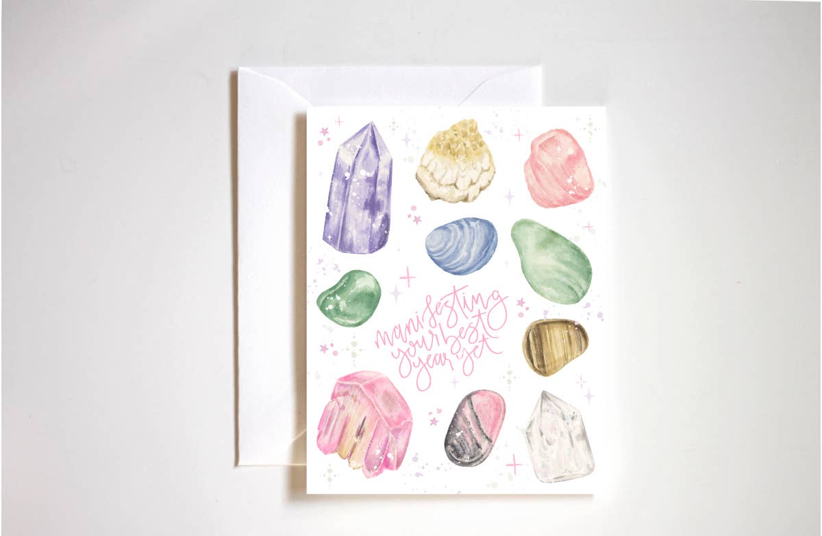 Manifesting your best year yet birthday card