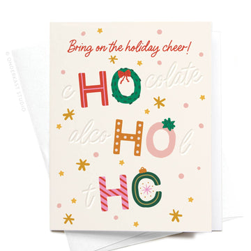 Holiday Cheer Letterpress Greeting Card