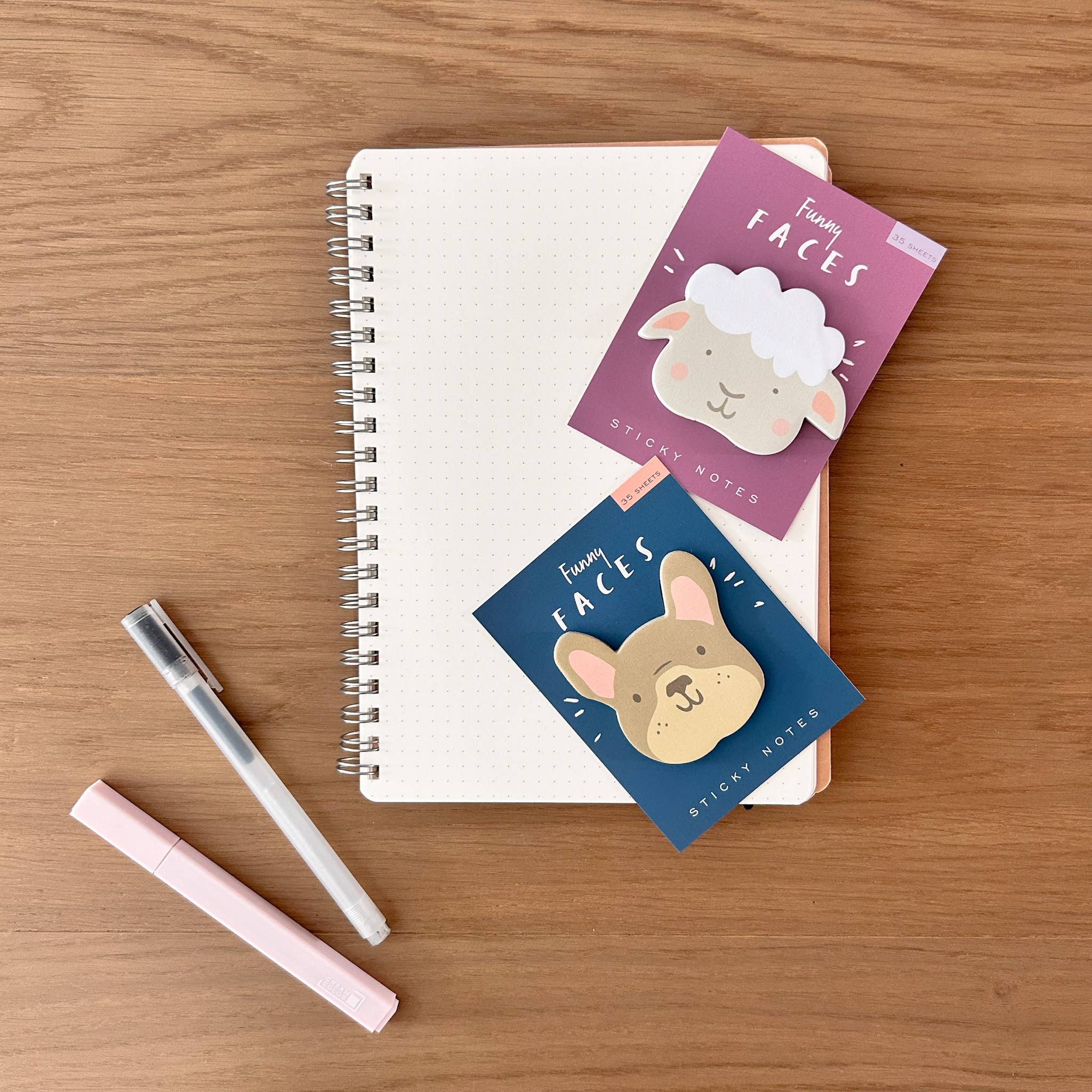 Sheep Funny Faces Sticky Notes