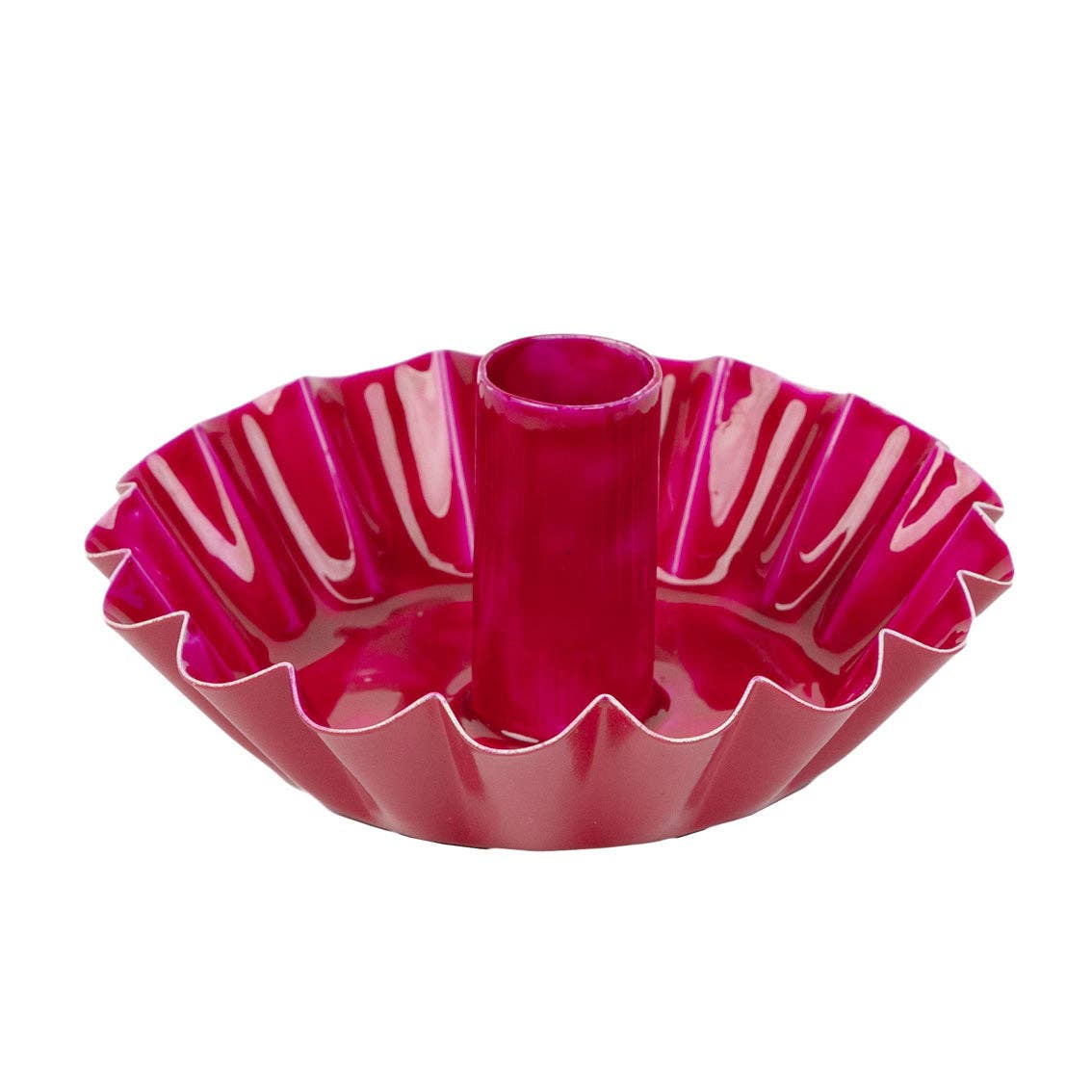 Pink Scalloped Metal Candle Holder | Summer Gifts  |
