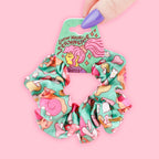 Snail Mushroom Scrunchie, Cute Hair Accessories, Hair Ties