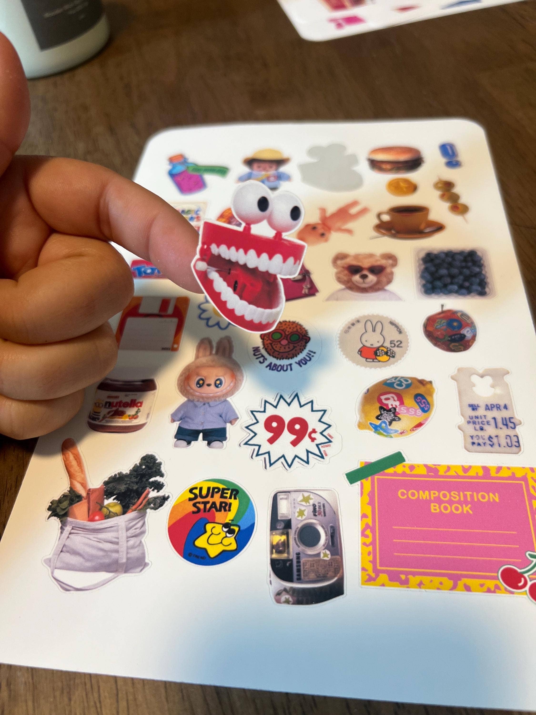 Retro Nostalgia Y2K Sticker Sheet