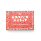 Booked & Busy Book Theme Punch Card Booklet