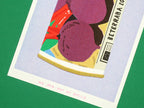 A risograph print of a can of a can with beet seeds